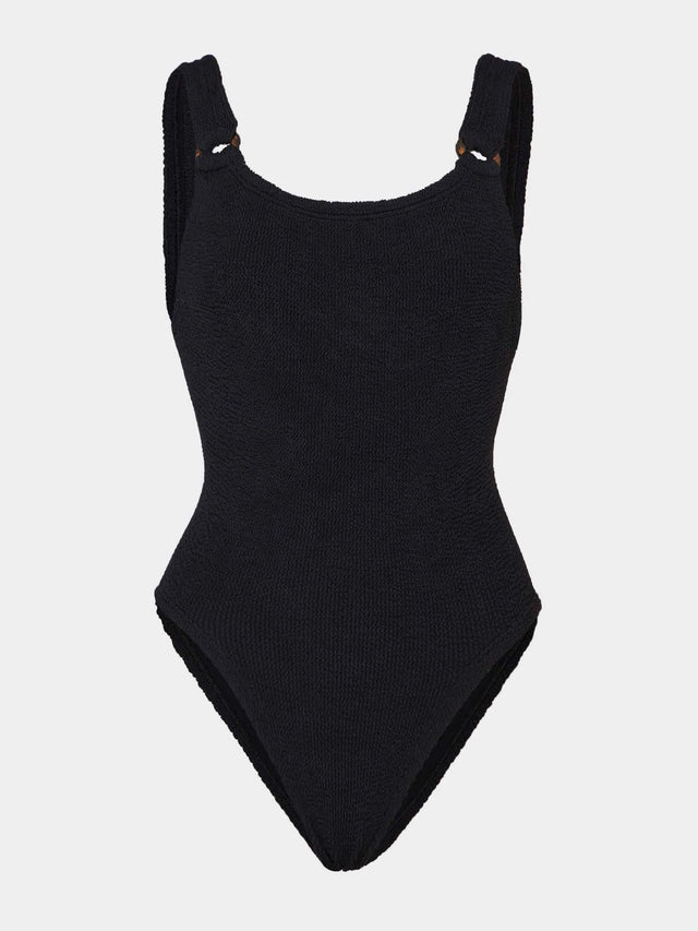 HUNZA G - Domino Swimsuit - Black-Swimwear-Hunza G-UPTOWN LOCAL