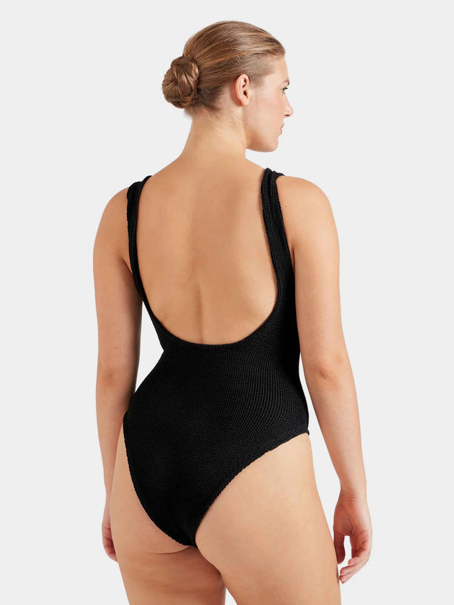 HUNZA G - Domino Swimsuit - Black-Swimwear-Hunza G-UPTOWN LOCAL