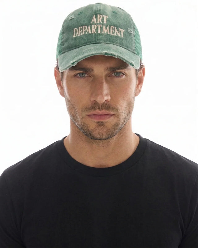 THE TALES - Destroyed Art Department Trucker Cap - Green