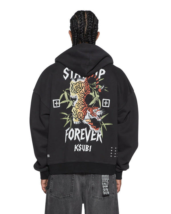 KSUBI - Stay Up Ekcess Zip Hoodie - Jet Black-Sweaters-Ksubi-S-UPTOWN LOCAL