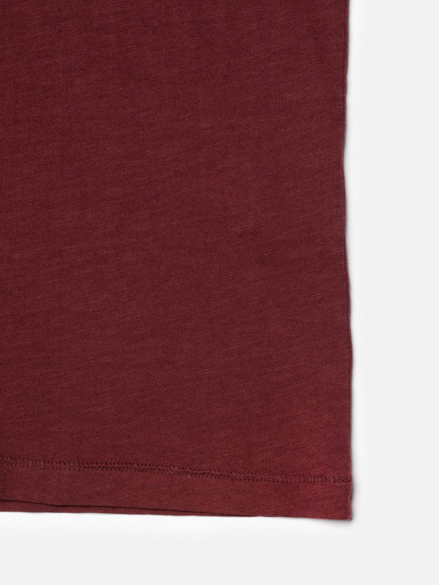 NUDIE JEANS - Roffe T-shirt - Burgundy