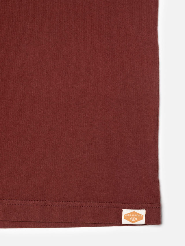 NUDIE JEANS - Uno T-shirt - Burgundy