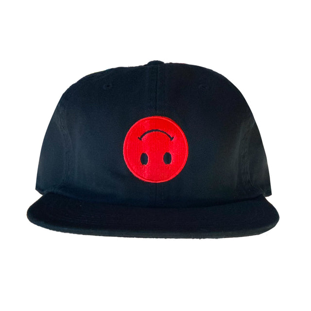 Smyle Hat - Black/Red-Dead Smyle-UPTOWN LOCAL