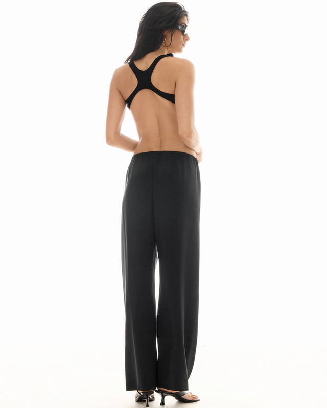 THE TALES - Waterfall Waist Satin Pants