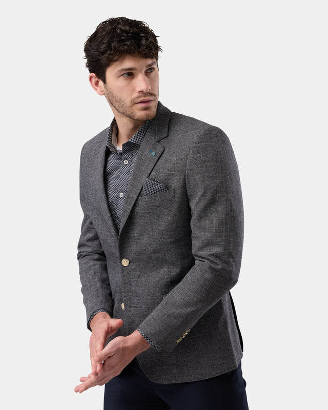 BROOKSFIELD - Fully Lined Blazer - Black / Charcoal