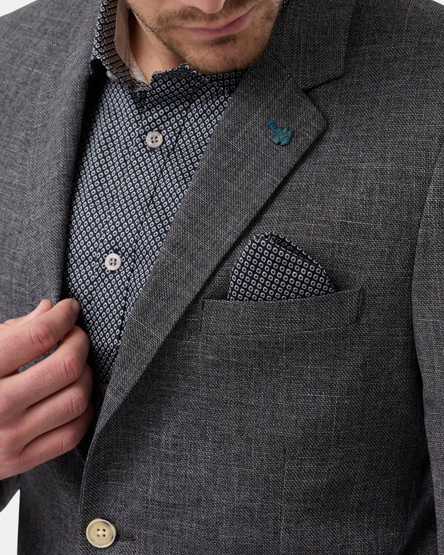 BROOKSFIELD - Fully Lined Blazer - Black / Charcoal
