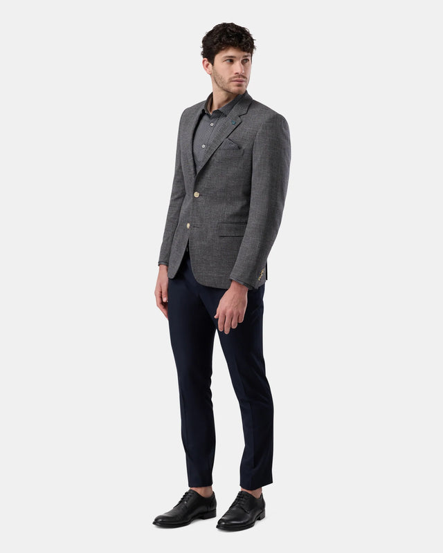 BROOKSFIELD - Fully Lined Blazer - Black / Charcoal