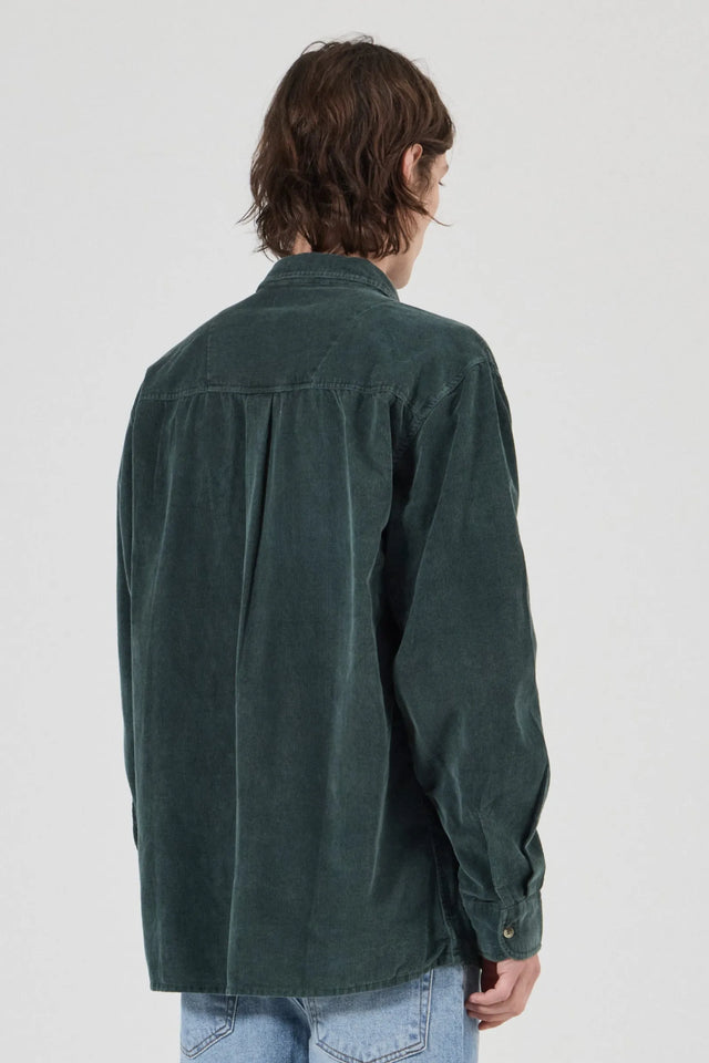 ROLLAS - Signature Cord LS Shirt - Forest