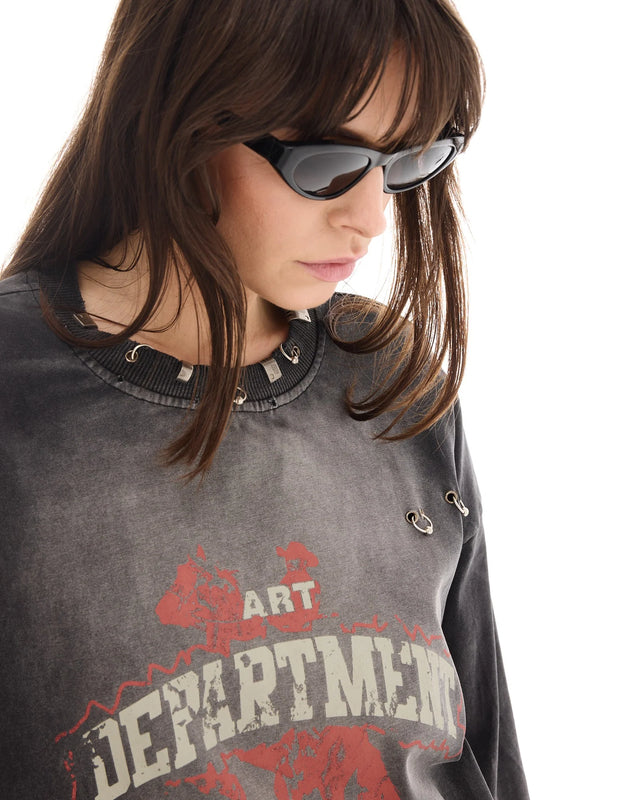 THE TALES - Art Department Pierced Cowboy Long Sleeve Tee