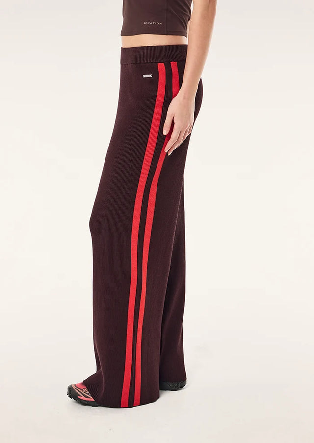 PE NATION - Solar Knit Pant - Dark Plum