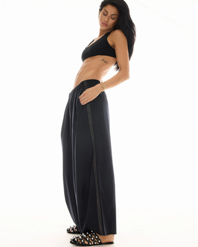 THE TALES - Harajuku Pin Stripe Tuxedo Wool Pants