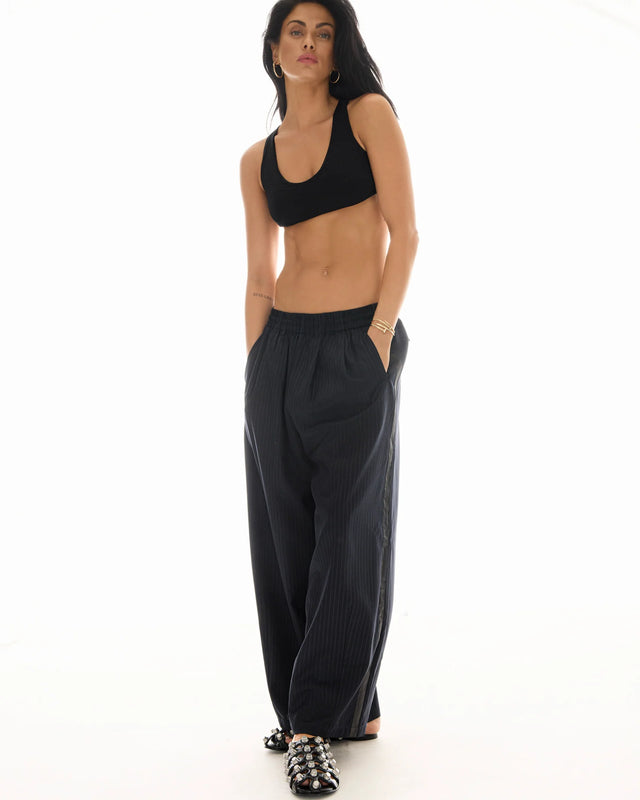 THE TALES - Harajuku Pin Stripe Tuxedo Wool Pants