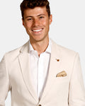 Essential Linen Blend Blazer - Oatmeal-Blazer-Brooksfield-38-UPTOWN LOCAL