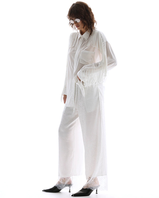 THE TALES - Frida Lace Hem Floral Pants
