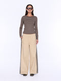 ENA PELLY - Myla Wide Leg Pant - Wheat-Pants-ENA PELLY-6-UPTOWN LOCAL