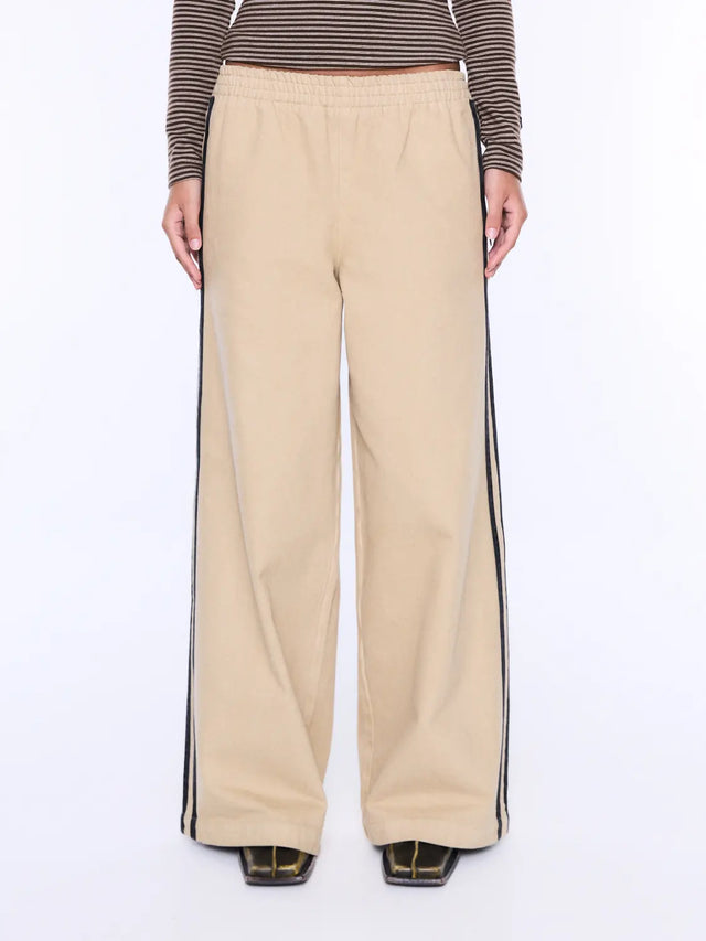 ENA PELLY - Myla Wide Leg Pant - Wheat-Pants-ENA PELLY-6-UPTOWN LOCAL