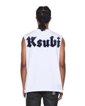 KSUBI - Kaliba Ekcess cut off tee - Tru White-T-Shirts-Ksubi-S-UPTOWN LOCAL