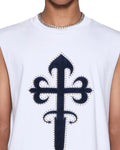 KSUBI - Kaliba Ekcess cut off tee - Tru White-T-Shirts-Ksubi-S-UPTOWN LOCAL