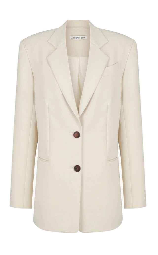 Irena Oversized Tailored Blazer - Bone-Blazer-Shona Joy-6-UPTOWN LOCAL