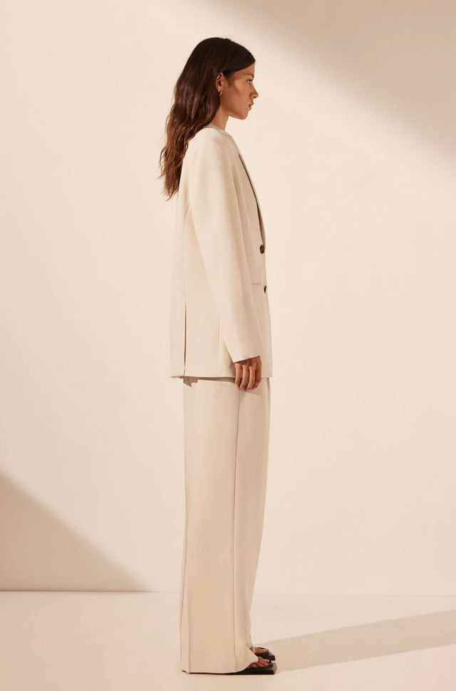 Irena Oversized Tailored Blazer - Bone-Blazer-Shona Joy-6-UPTOWN LOCAL