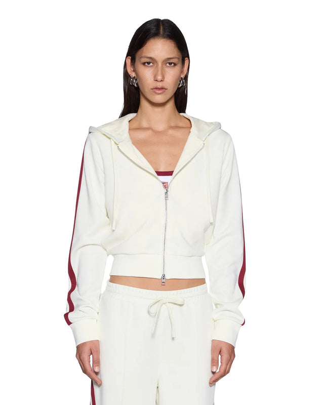 KSUBI - Carter Slim Hoodie - Off White Burgundy