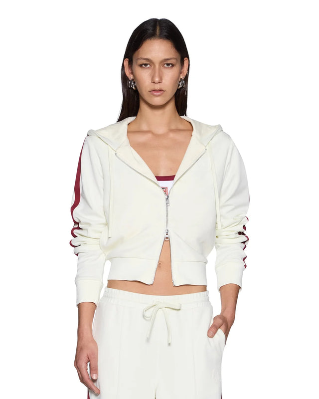 KSUBI - Carter Slim Hoodie - Off White Burgundy