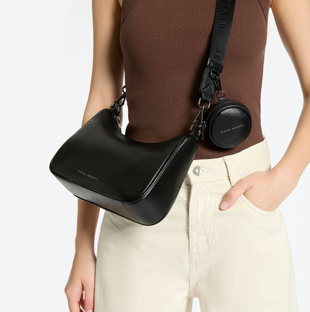 Go With Me - Black-Handbag & Wallet Accessories-Status Anxiety-UPTOWN LOCAL