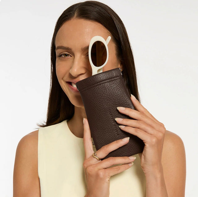 Status Anxiety - Keepsake Sunglasses Case - Cocoa