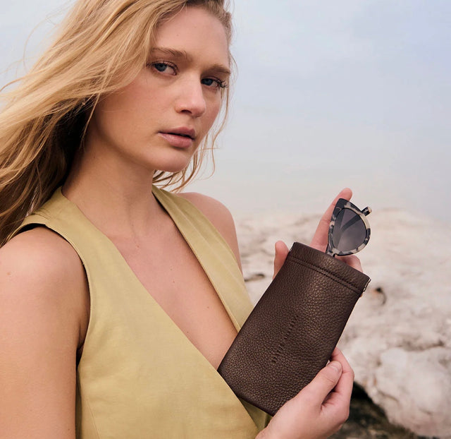 Status Anxiety - Keepsake Sunglasses Case - Cocoa