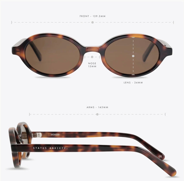 Status Anxiety - Wonder Sunglasses - Brown Tort