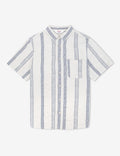 Vista BBQ Shirt - Natural / Navy-Shirts-Mr. Simple-S-UPTOWN LOCAL