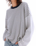 The Tales - Lexy Soft Stripe Patchwork Tee-T-Shirts-The Tales-XS-UPTOWN LOCAL