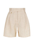 Sabbia Linen Tailored Wide Leg Short - Sand/Black-Shorts-Shona Joy-6-UPTOWN LOCAL
