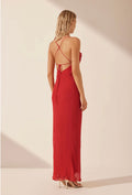 Margot Lace Back Bias Maxi Dress - Sailor Red-Dresses-Shona Joy-6-UPTOWN LOCAL