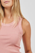 Essential Rib Tank - Muted Clay-Shirts & Tops-Academy Brand Womens-XS-UPTOWN LOCAL