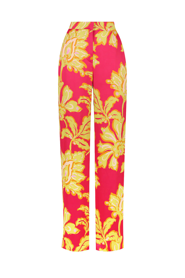 Ambrose Pant - Fuschia Fern-Pants-Hansen and Gretel-XS-UPTOWN LOCAL