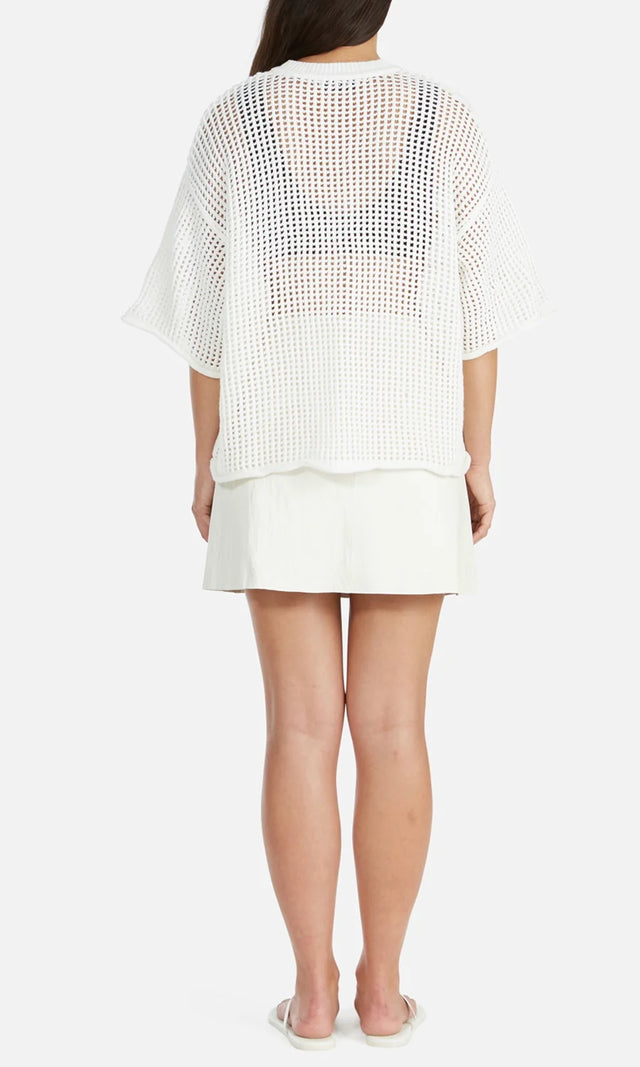 Demi Knit Pullover - Bright White-ENA PELLY-6-UPTOWN LOCAL