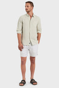 Hampton Linen Shirt - Sage-Shirts-Academy Brand-S-UPTOWN LOCAL