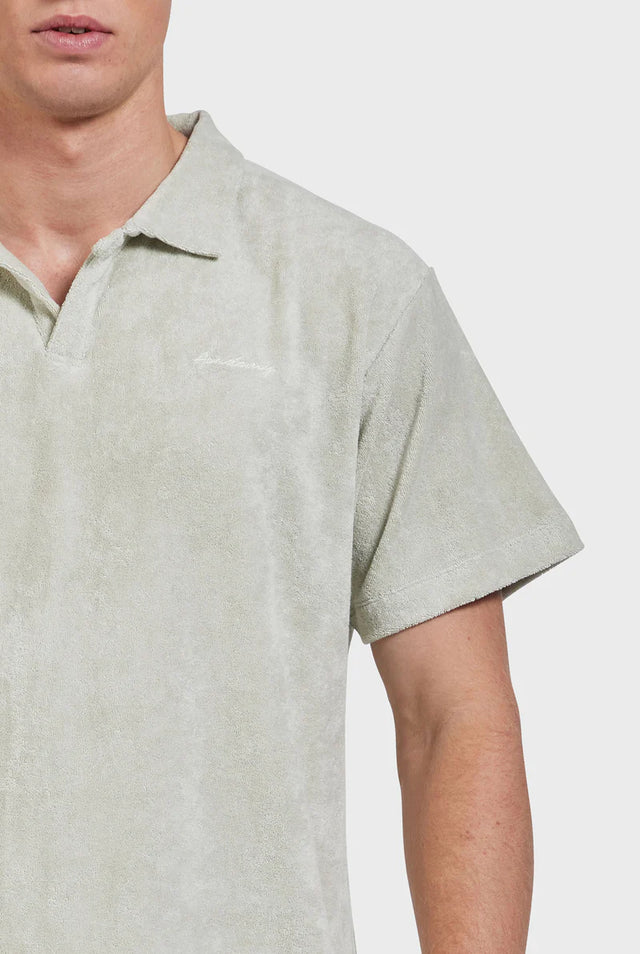 Bond Terry Polo - Sage Green-Shirts-Academy Brand-S-UPTOWN LOCAL