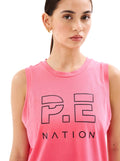Shuffle Tank - Diva Pink-Activewear-PE Nation-XS-UPTOWN LOCAL