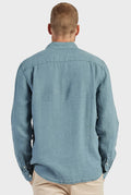 Hampton Linen Shirt - Shadow Blue-Shirts-Academy Brand-S-UPTOWN LOCAL