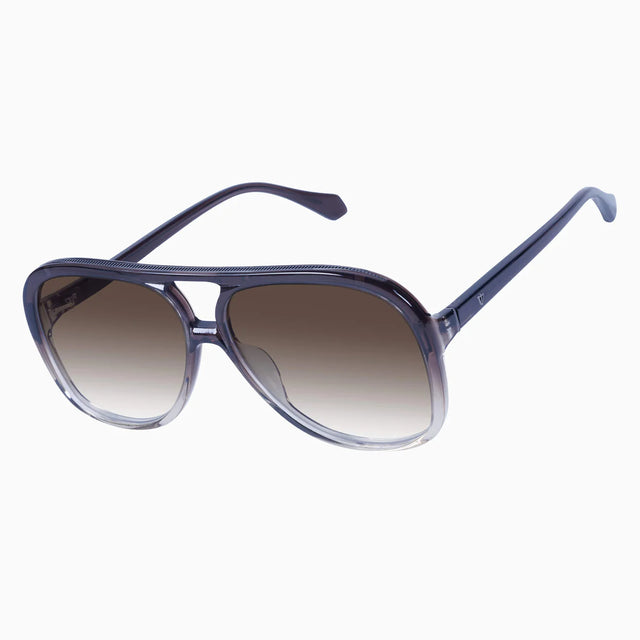 Bang - Smoky Quartz Fade w. Gun Metal Trim / Brown Gradient Lens-Sunglasses-Valley-UPTOWN LOCAL