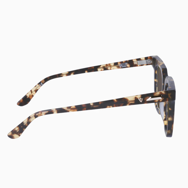 Prisoner II - Matte Clear Tort w. 24k Gold Metal Trim / Brown Lens-Sunglasses-Valley-UPTOWN LOCAL