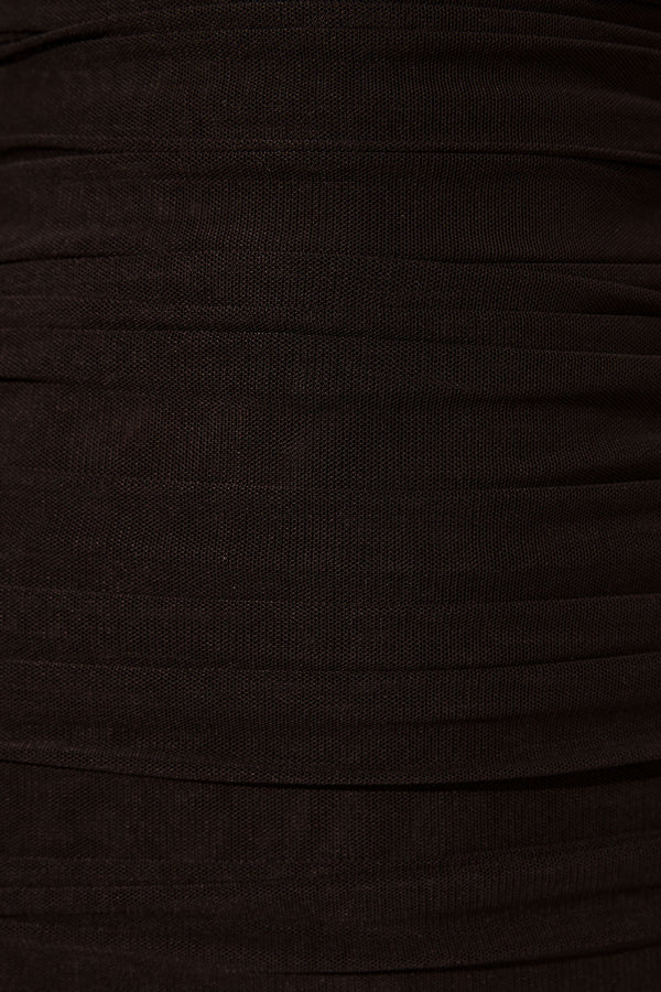 Mira Open Back Ruched Midi Dress Black-Dresses-Shona Joy-XS-UPTOWN LOCAL