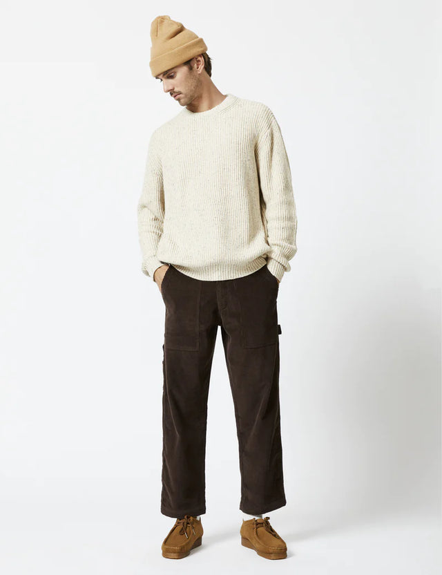 Fisher Knit - Oatmeal-Jumpers-Mr. Simple-S-UPTOWN LOCAL