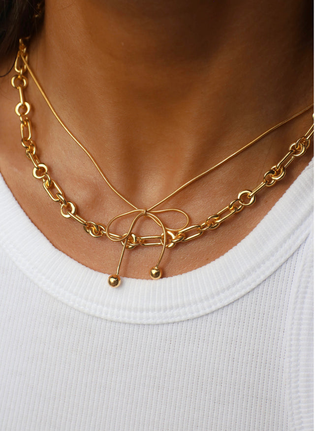Serafina Necklace Gold-Jewellery-Avant Studio-UPTOWN LOCAL