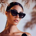 Lafayette - Gloss Black w. Gold Metal / Black Gradient Lens-Sunglasses-Valley-UPTOWN LOCAL
