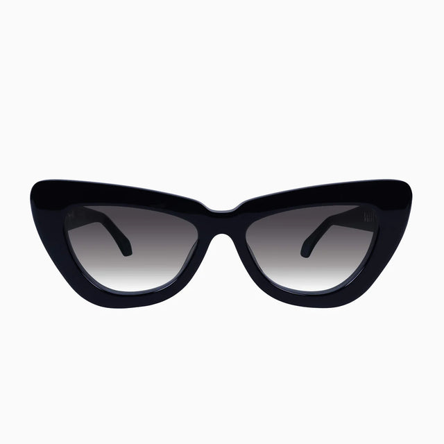 Lafayette - Gloss Black w. Gold Metal / Black Gradient Lens-Sunglasses-Valley-UPTOWN LOCAL