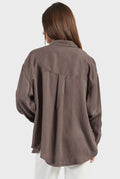 Greta Relaxed Shirt - Titanium Grey-Shirts-Academy Brand Womens-XS-UPTOWN LOCAL