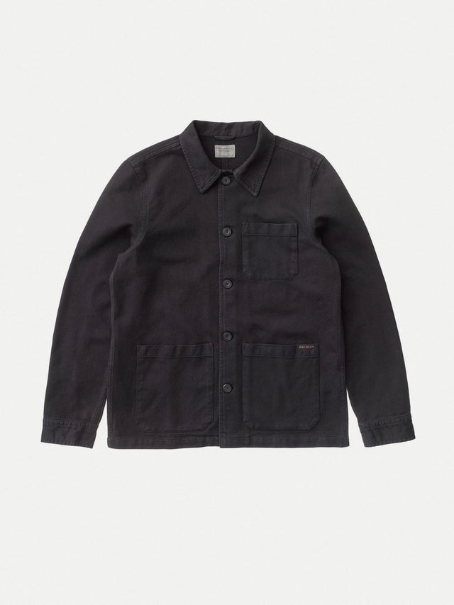 NUDIE JEANS - Barney Worker Jacket - Black-Jackets-Nudie Jeans-S-UPTOWN LOCAL